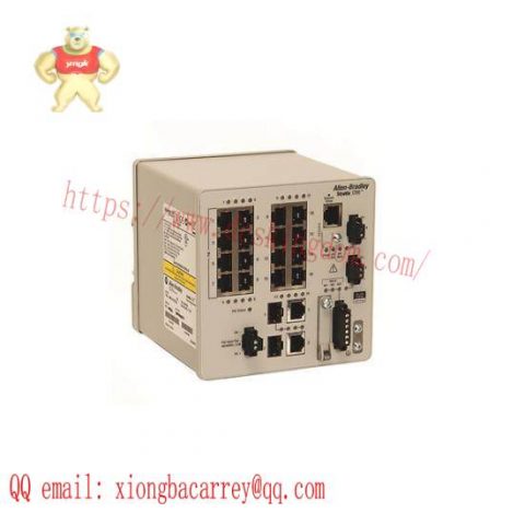 GE Fanuc 1783-BMS12T4E2CGP Ethernet Switch, Compact Modular Network Device