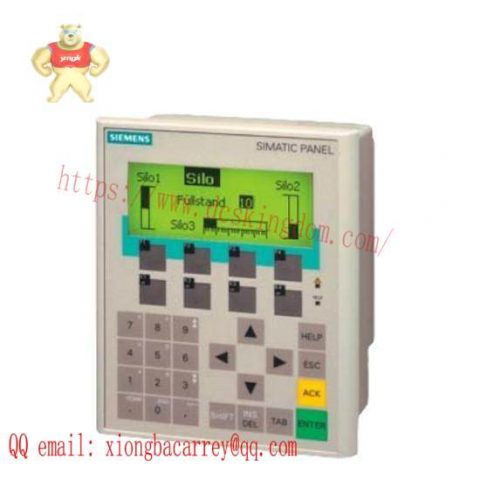 Siemens SIMATIC OPERATOR PANEL OP77B BACKLIT LC DISPLAY, 4.5" GRAPHICS CAPABLE, MPI-/PROFIBUS-DP INTERFACE, UPTO 12 MB STORAGE, PRINTER/USB INTERFACE, MMC CARD SLOT, WINCC FLEXIBLE 2004 COMPATIBLE