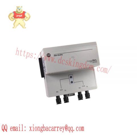 Allen-Bradley 1786-RPFM Dual Fiber Optic Channel, ControlNet, Industrial Automation