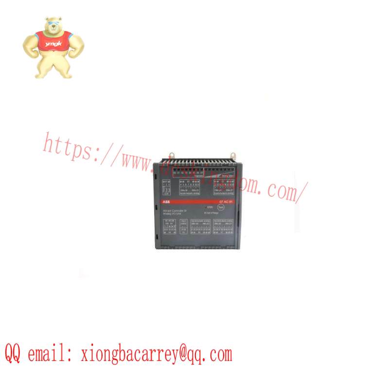 abb_07ac91_12_gjr5252300r0101_analog_i_o_unit.jpg ABB 07AC91 12 GJR5252300R0101 ANALOG I/O UNIT - Precision Control for Industrial Automation