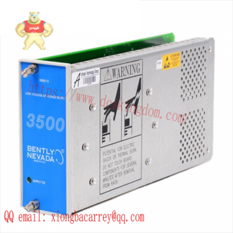 Bently Nevada 3500/15 DC Power Supply Module 129486-01, High Efficiency Industrial Control System Component