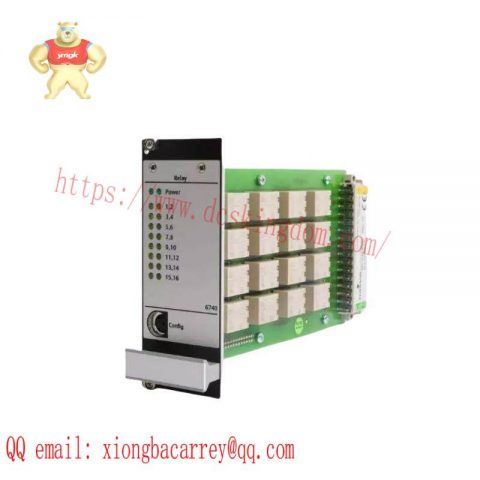 Emerson A6740-10: 16-Channel Output Relay Module, for Industrial Automation Systems
