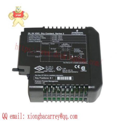 EMERSON KJ3201X1-BA1 | 12P253X52 Discrete Input Card