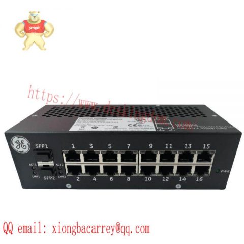 GE IS420ESWBH1A Industrial Ethernet Switch, Fiber & Copper Ports, Mark VIe Series