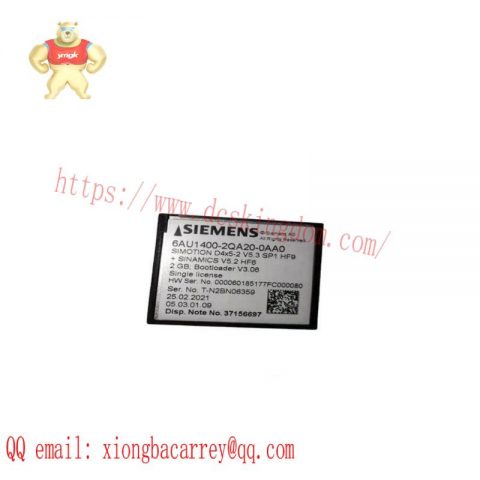 SIEMENS 6AU1400-2QA20-0AA0 Compact Flash Memory Module