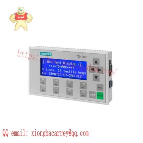 SIEMENS 6AV6 640-0AA00-0AX0 - TD400C Text Display for Industrial Automation