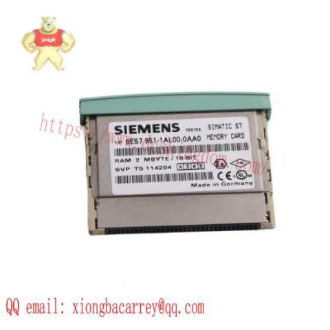 Siemens RAM Memory Card for S7-400 - 6ES7951-1AL00-0AA0, Optimized for Industrial Control Solutions