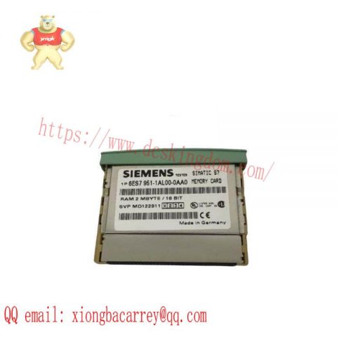 Siemens 6ES7951-1AL00-0AA0: High-Performance RAM Memory Card for Simatic S7 Systems