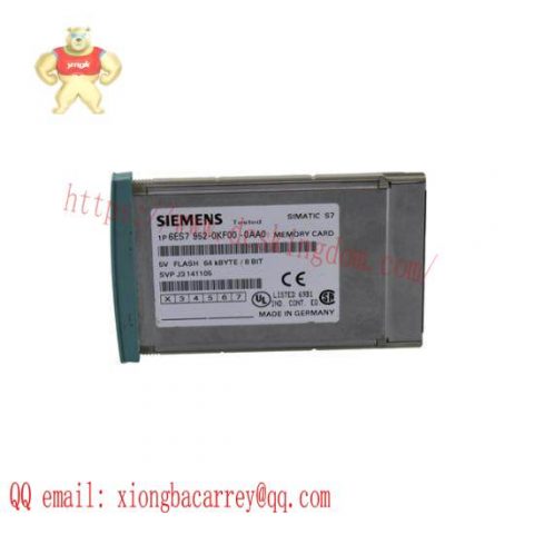 SIEMENS 6ES7952-0KF00-0AA0 Memory Card: Advanced Control Solution for Industrial Automation