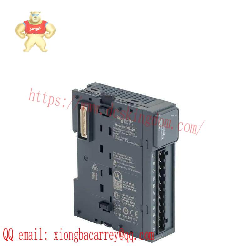tm3aq4_schneider_analog_output_module.jpg Schneider TM3AQ4 Analog Output Module: High Precision Control for Industrial Automation