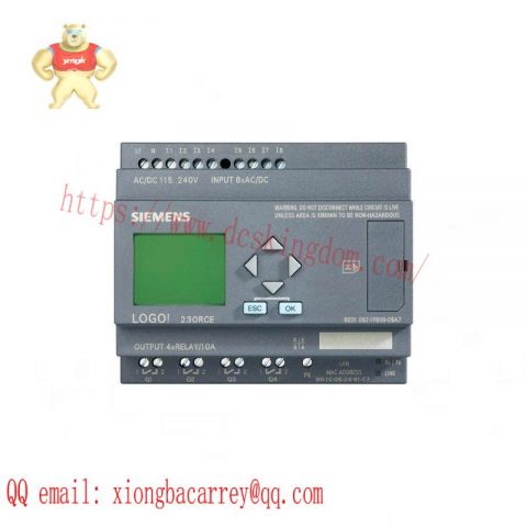 SIEMENS 6ED1052-1MD00-0BA7: 12/24VDC Logic Module Display, Compact Automation Solution