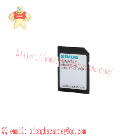 SIEMENS 6ES7954-8LL03-0AA0 Memory Card for S7-1x00 CPU, Designed for Industrial Control Systems