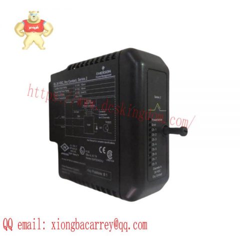 Emerson KJ3201X1-BA1 | DI 8-Channel 24 VDC DRY CONTACT Module