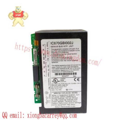 GE IC670GBI002 PLC Bus Interface Unit, Field I/O Control