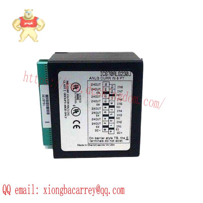 ic670alg230_ge_analog_input_current_8_channel_module.jpg GE IC670ALG230 Analog Input Current 8 Channel PLC Module