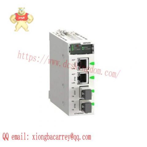 Schneider Electric BMXNRP0200 Fiber Optic Converter Module for PLCs