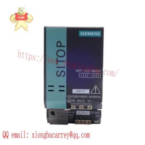 Siemens 6EP1 333-3BA00 Power Supply Module, High Efficiency for Industrial Control