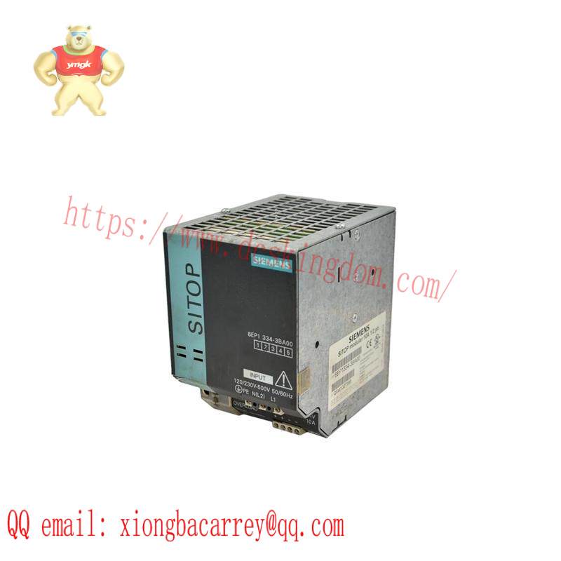 siemens_6ep1334-3ba00_power_supply.jpg SIEMENS 6EP1334-3BA00 Power Supply: Industrial Control System Power Module