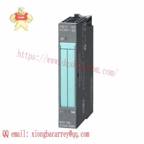 Siemens 6ES7138-4CA50-0AB0 I/O Power Module, Advanced Control Solution