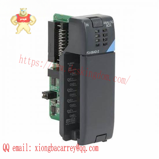 directlogic_f2-08ad-2_analog_input_module.png Koyo DirectLOGIC F2-08AD-2 Analog Input Module - 8-Channel Analog Voltage Input for Industrial Control Systems