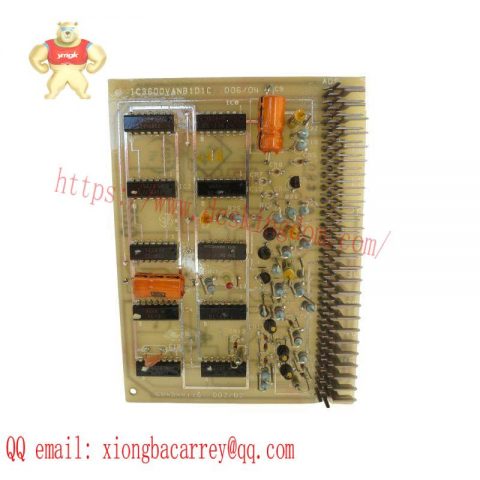 GE IC3600VANB1D1C: Advanced Control PLC Annunciator Board for Steam and Gas Turbines