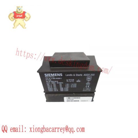SIEMENS AGG5.220 Mains Transformer, LMV5 System Component