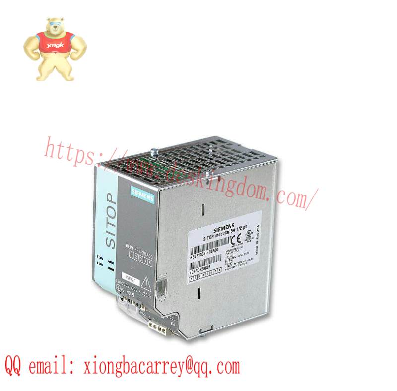 6ep1_334-3ba00_siemens_sitop_power_supply.jpg SIEMENS 6EP1 334-3BA00 SITOP Power Supply: Reliable Energy Solution for Industrial Applications