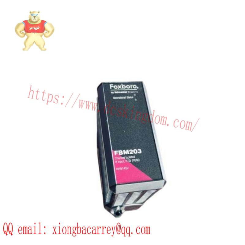 foxboro_fbm203_rh914sv_channel_isolated_8_input_rtd.jpg FOXBORO FBM203 RH914SV: Channel Isolated 8 Input RTD Module, Precision for Industrial Control Solutions